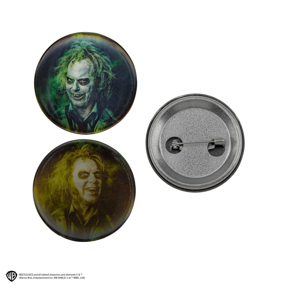 Beetlejuice Pin Badges 6-Pack