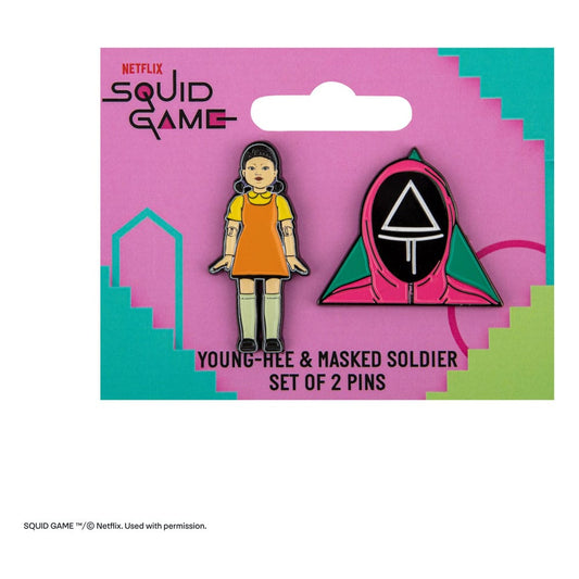 Squid Game Pins 2-Pack Young-hee & Soldier