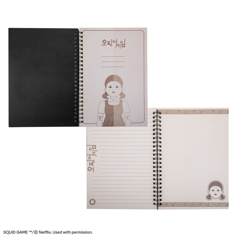 Squid Game Notebook Red light green light Stationery