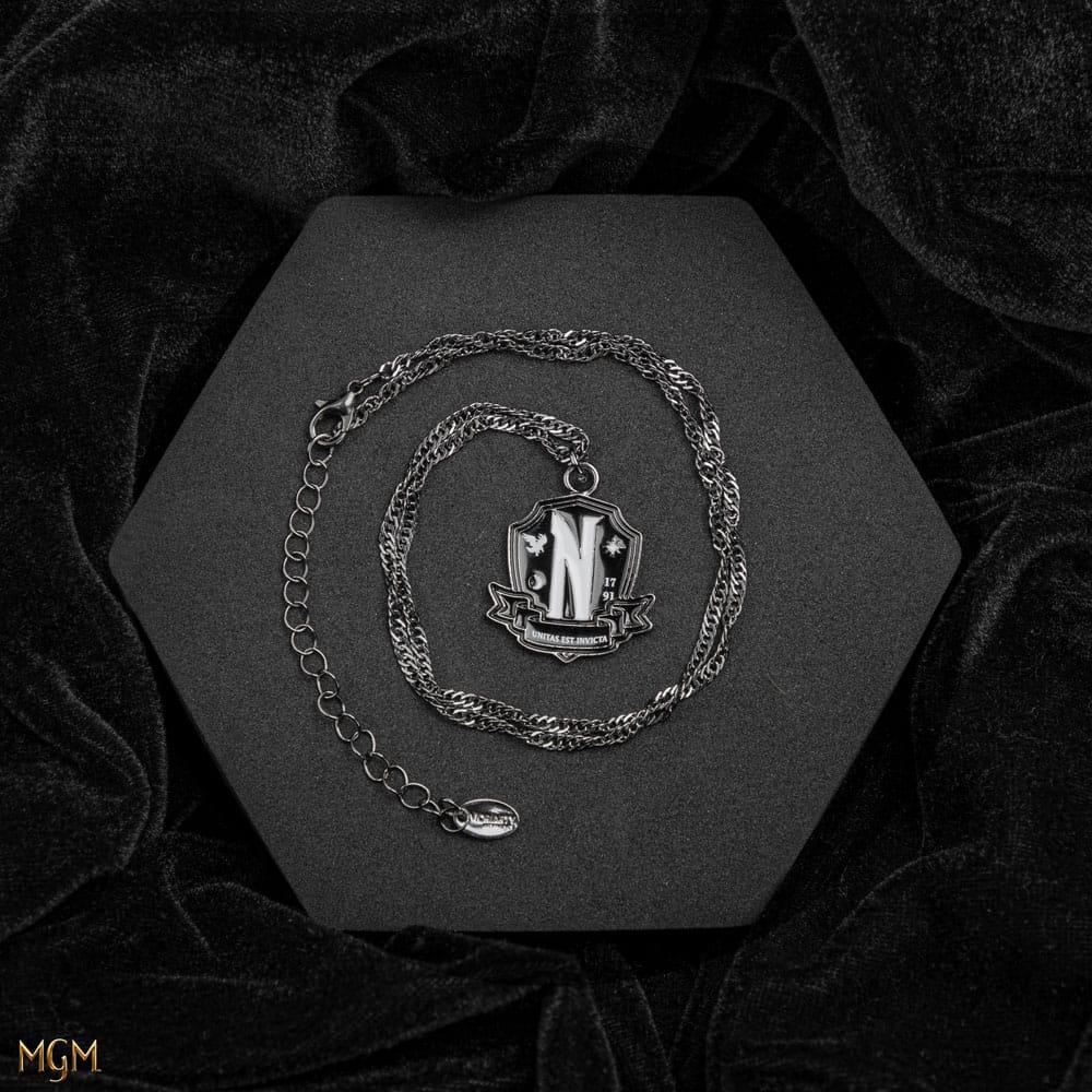 Wednesday Necklace with Pendant Nevermore Academy Black Pendants & necklaces
