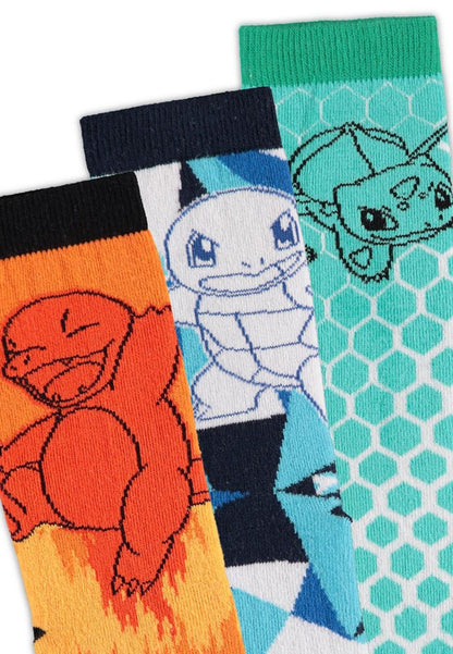 Pokemon Socks 3-Pack Crew 43-46 Footwear