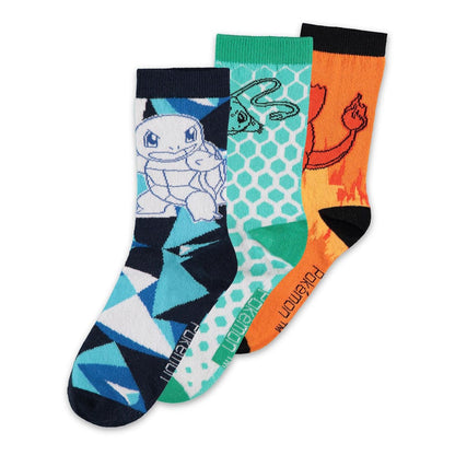 Pokemon Socks 3-Pack Crew 43-46 Footwear