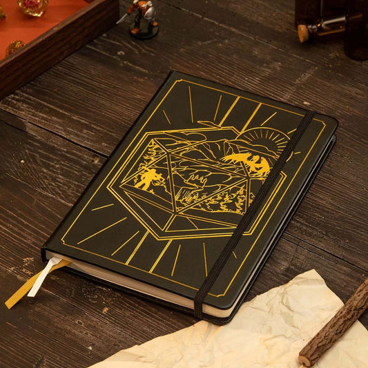 Dungeons & Dragons RPG Journal 5e Black