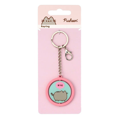 Pusheen Keychain ’Hi Bye’ Spinning Keyrings
