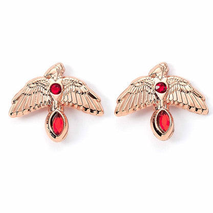 Harry Potter Earrings Fawkes (Gold plated) Earrings
