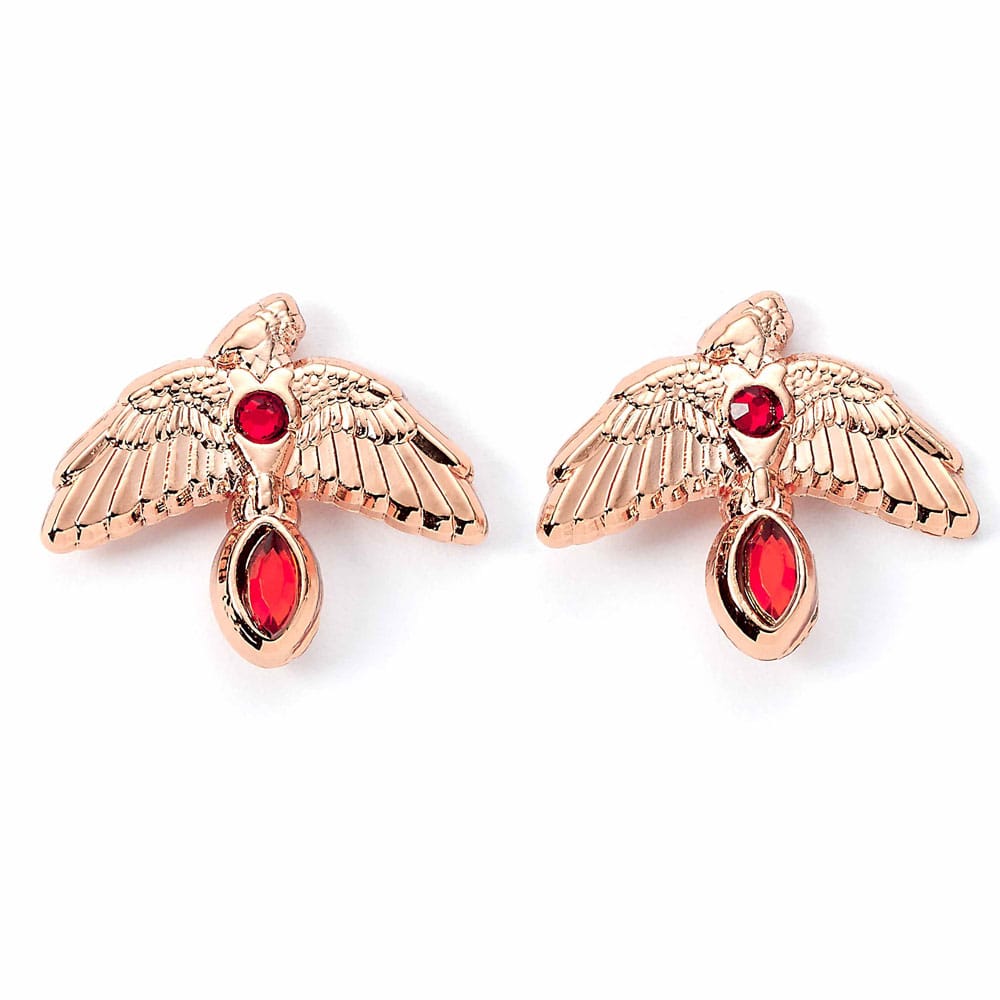 Harry Potter Earrings Fawkes (Gold plated) Earrings