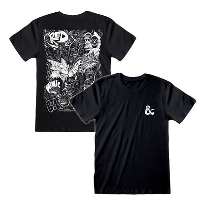 Dungeons & Dragons T-Shirt Doodle Size S