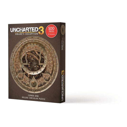 Uncharted Jigsaw Puzzle Cipher Disk Circular Deluxe (500 pieces) Puzzles