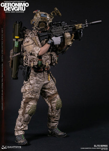 Modern Military Action Figure 1/6 Geronimo Devgru - MK46 MOD1 Gunner (Operation Neptune Spear) 30 cm