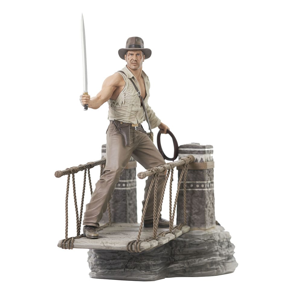 Indiana Jones and the Temple of Doom Deluxe Gallery PVC Statue Rope Bridge 28 cm Statues