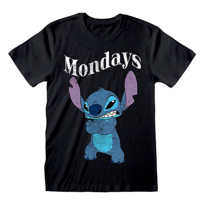 Lilo & Stitch T-Shirt Stitch Mondays Black