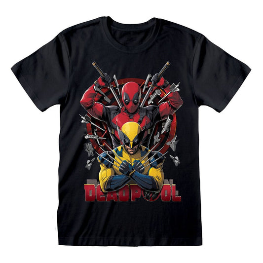 Deadpool T-Shirt Deadpool & Wolverine Weapons Size L T-shirts
