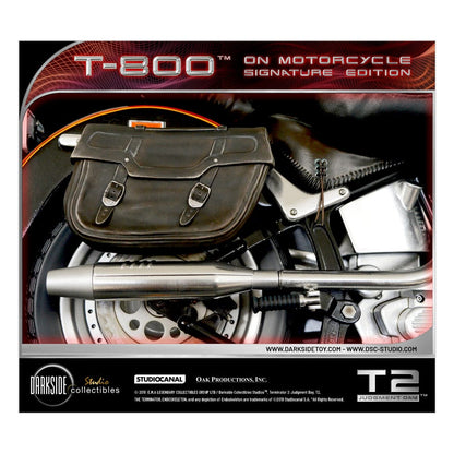Terminator 2 Statue T-800 On Motorcycle Limited Signature Edition Exclusive 70 cm