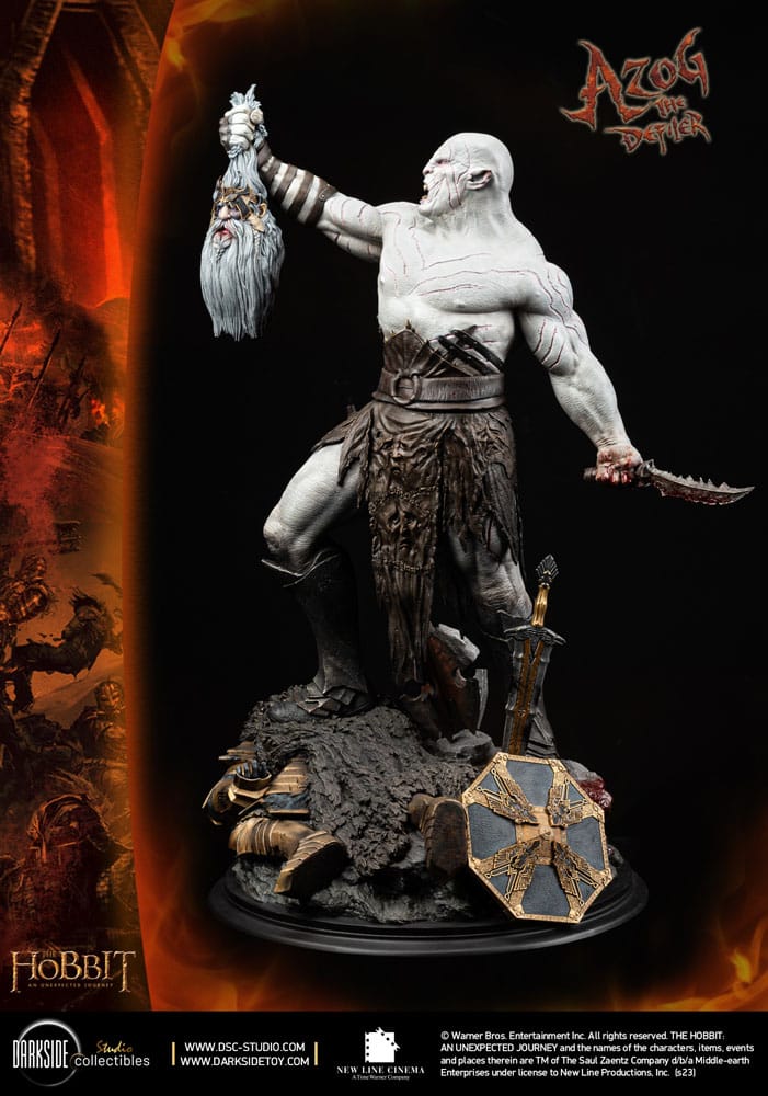 The Hobbit MS Series Statue 1/3 Azog The Defiler John Howe Signature Edition Edition 90 cm