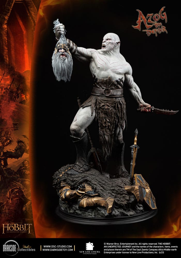 The Hobbit QS Series Statue 1/4 Azog The Defiler John Howe Signature Edition Edition 68 cm