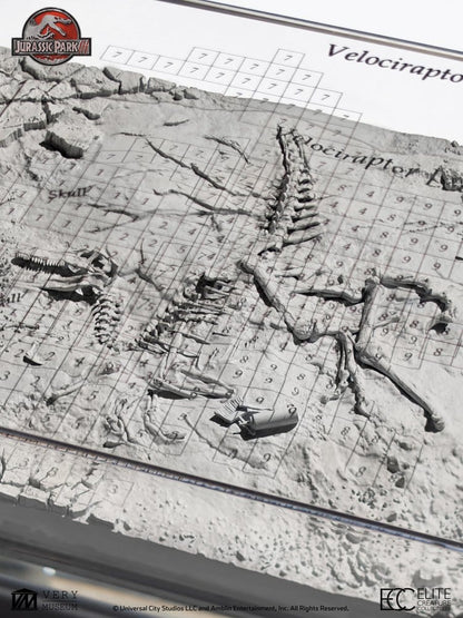 Jurassic Park III Excavation Map Velociraptor 27 cm