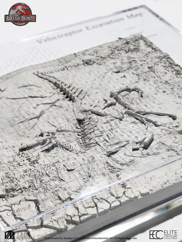 Jurassic Park III Excavation Map Velociraptor 27 cm