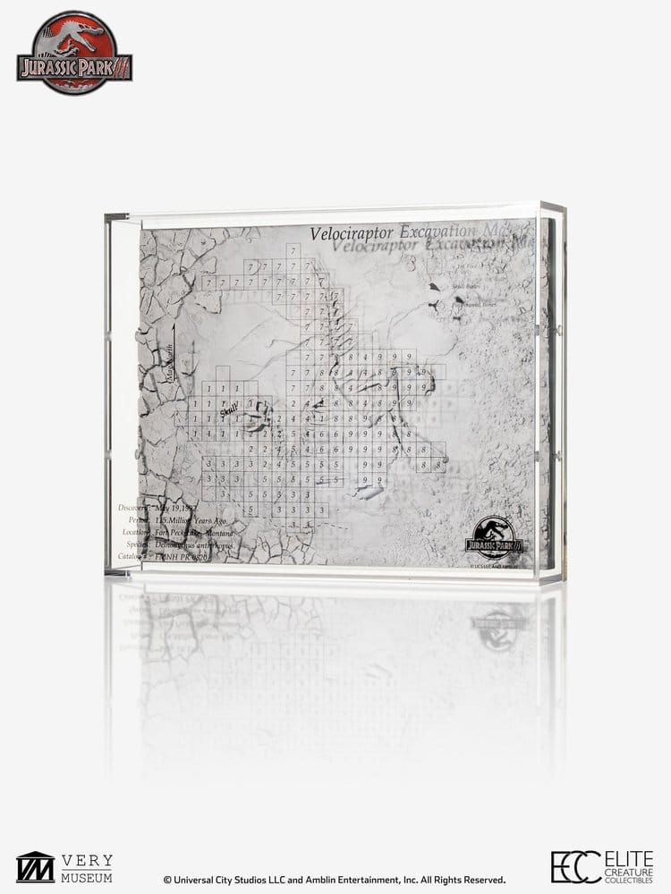 Jurassic Park III Excavation Map Velociraptor 27 cm