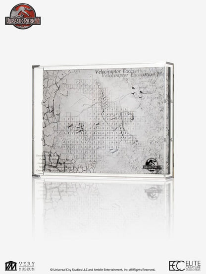Jurassic Park III Excavation Map Velociraptor 27 cm