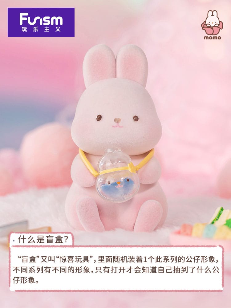 Momo Bunny Daily Series Mini Figures 9 cm Display (9)