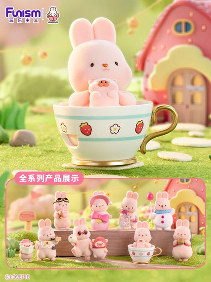 Momo Bunny Strawberry Town Series Mini Figures 9 cm Display (8) Mini-figures