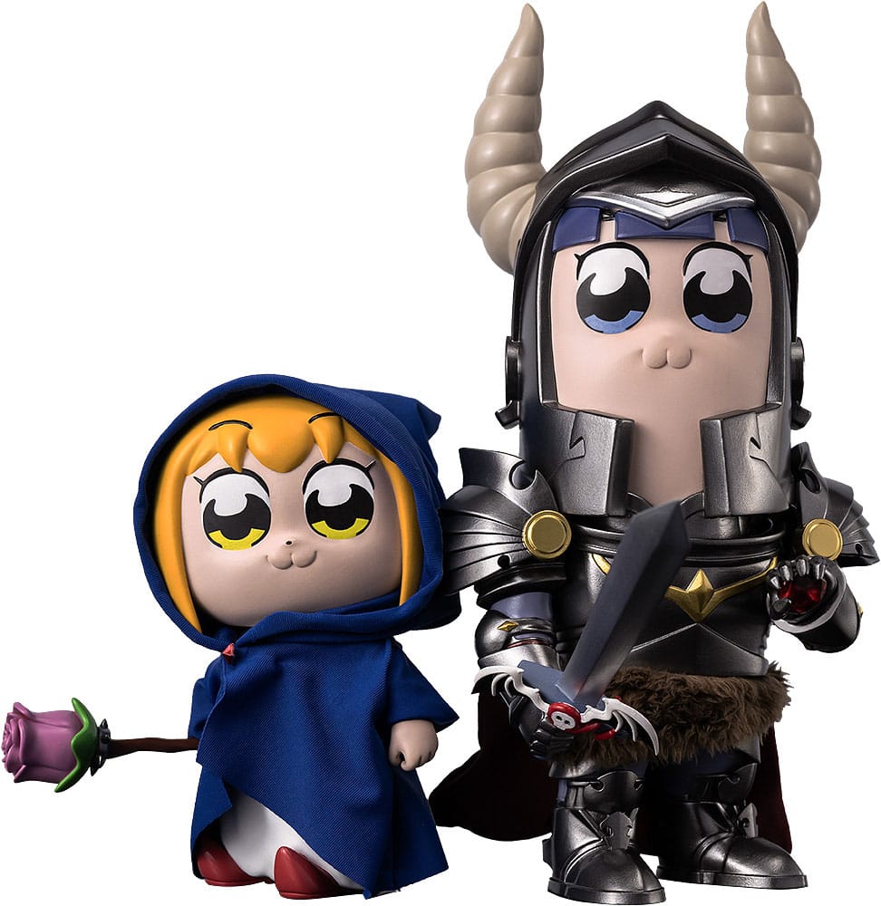 Pop Team Epic Vinyl Figures 2-Pack Chibi Creature Popuko & Pipimi Shining Shoulder Ver.