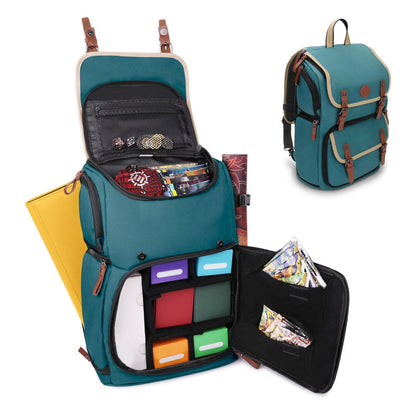 Enhance TCG Series Trading Card Backpack Designer Edition Green Bags