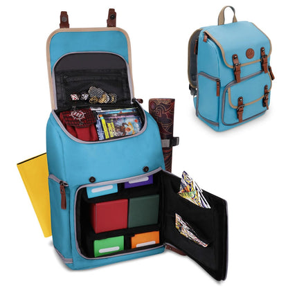 Enhance TCG Series Trading Card Backpack Designer Edition Blue Mid-Size Bags
