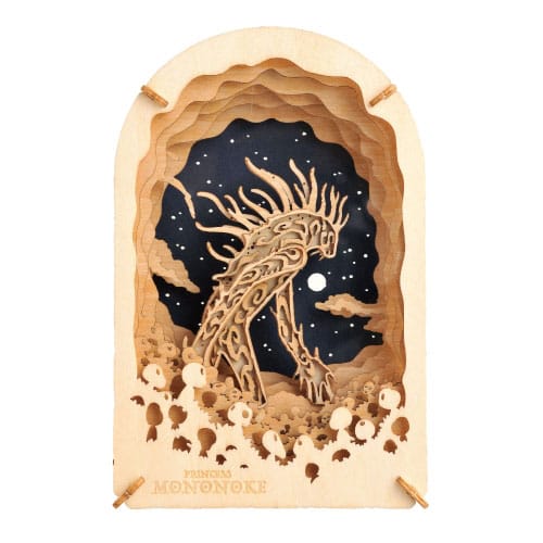 Princess Mononoke Paper Model Kit Paper Theater Wood Style Night Walker Model kits