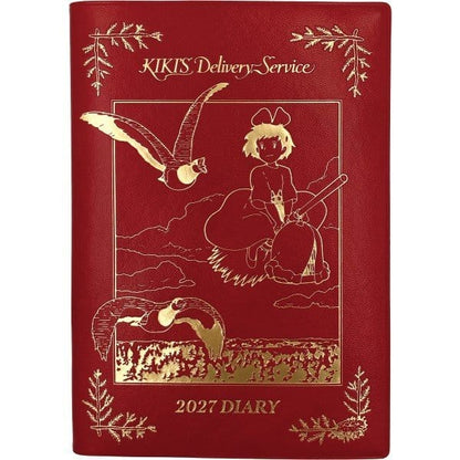 Kiki's Delivery Service Diary Kiki on her broom red gold foil
