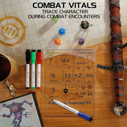 Enhance RPG Series Acrylic Character Sheet Set *English Version*