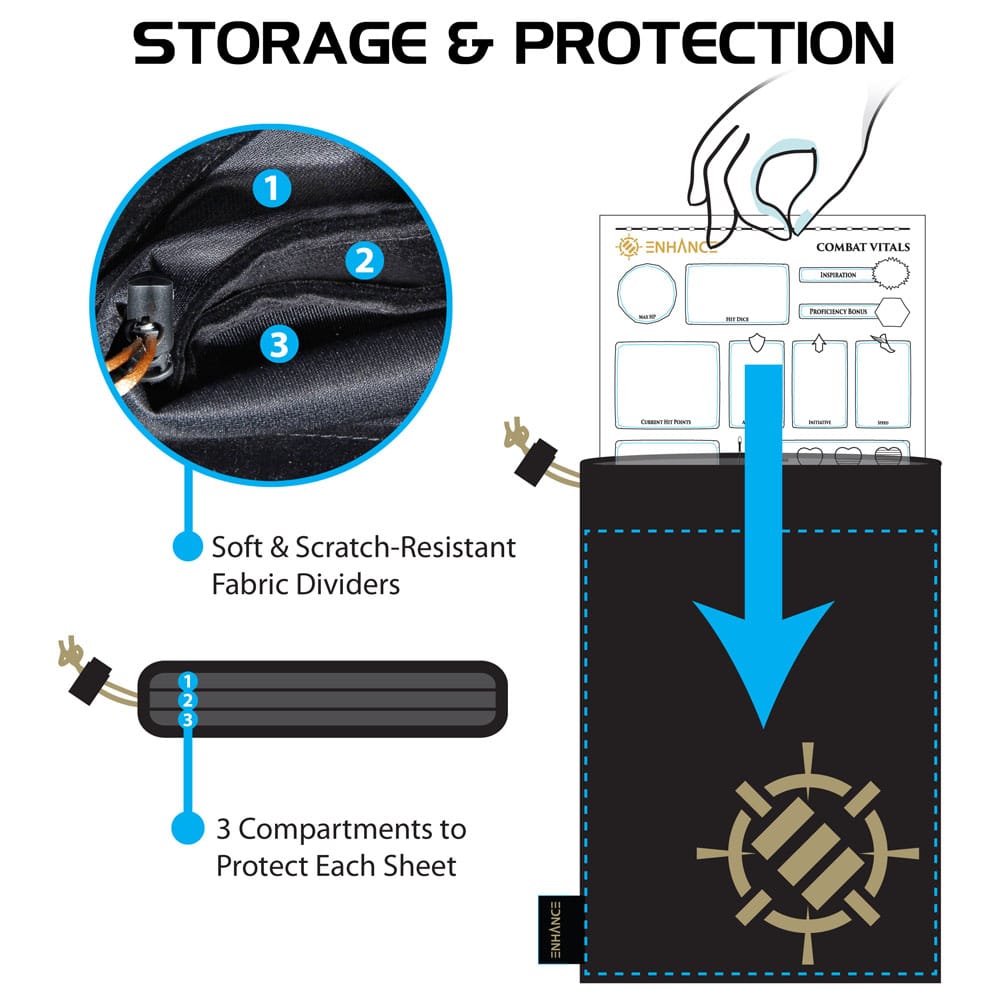 Enhance RPG Series Acrylic Character Sheet Set *English Version*