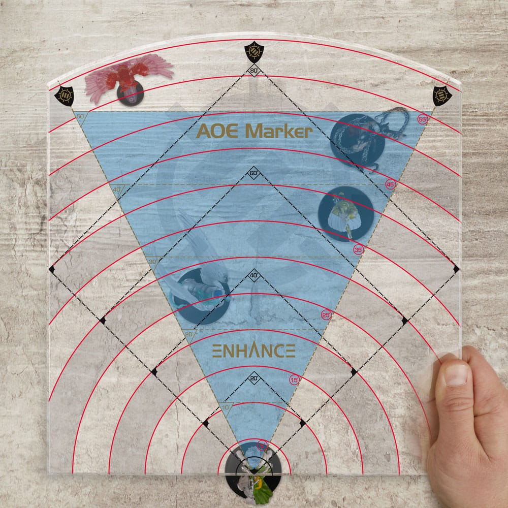 Enhance RPG Series 30ft Spell AoE Damage Template