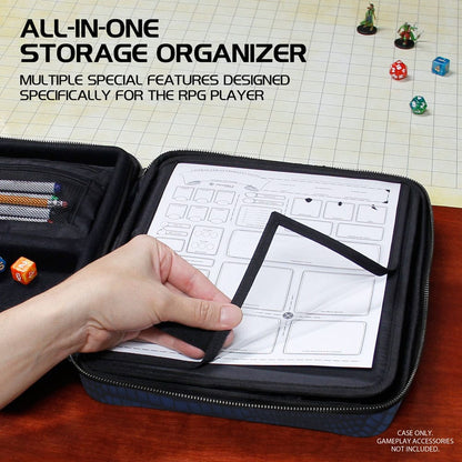 Enhance RPG Series Collector’s Edition Organizer Case Blue Dice accessories