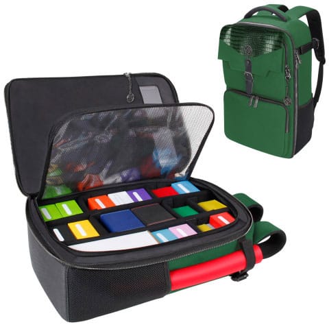 Enhance TCG Series Card Backpack Collector’s Edition Green Bags