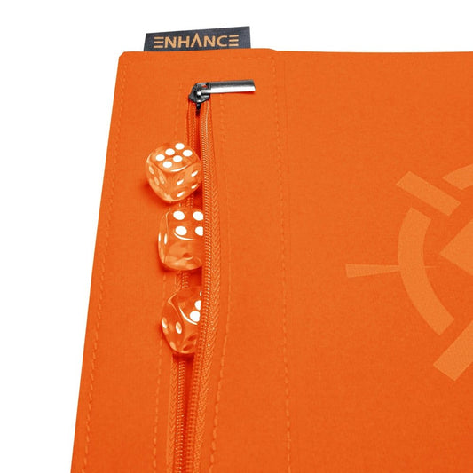 Enhance Tabletop Accessories Roll on a Scroll Dice and Rolling Mat Orange