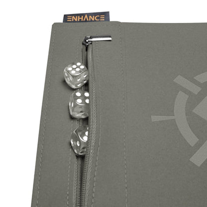 Enhance Tabletop Accessories Roll on a Scroll Dice and Rolling Mat Silver