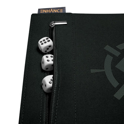 Enhance Tabletop Accessories Roll on a Scroll Dice and Rolling Mat White