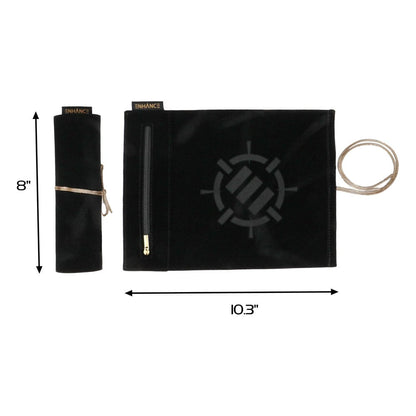 Enhance Tabletop Roll on a Scroll Bag with Dice Black