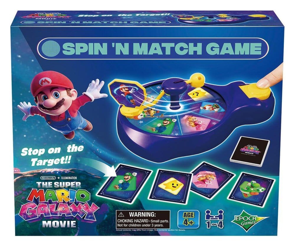 Super Mario game Galaxy Movie Spin'n Match