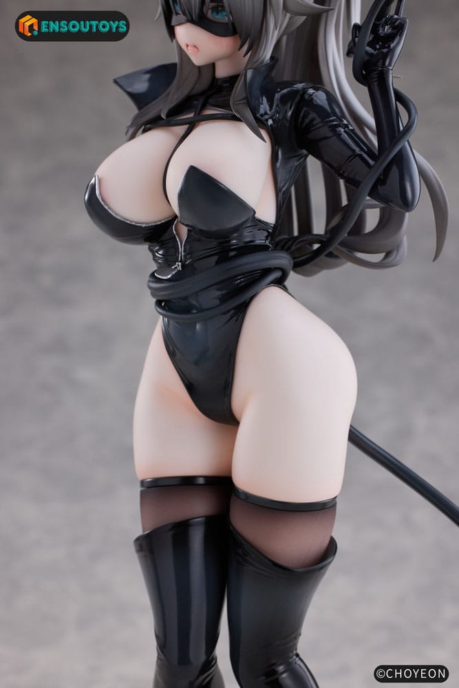 K Pring Original Character Statue 1/6 Cat Woman Happy-chan Different Color Edition 27 cm Statues