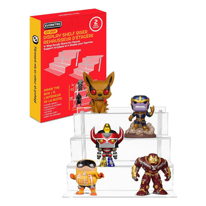 Evoretro Acrylic Shelf Riser 2-Pack RS9