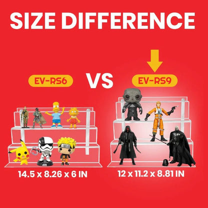 Evoretro Acrylic Shelf Riser 2-Pack RS9