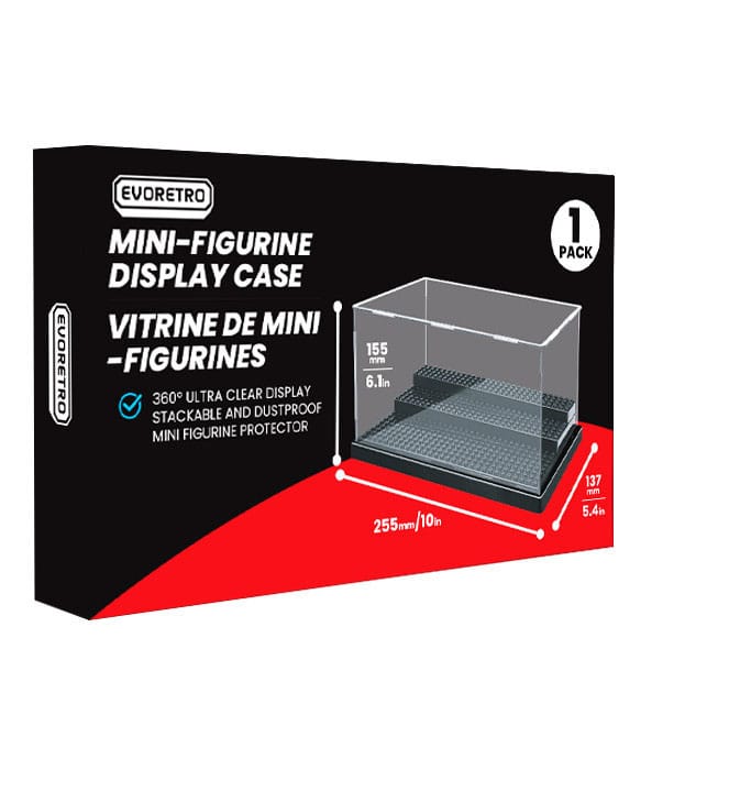 Evoretro Acrylic Display Case for mini figures Small Gadgets