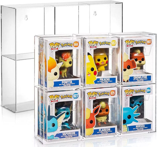 Evoretro Acrylic Display Case for 6 Funko Pops Gadgets