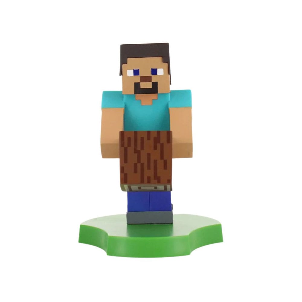 Minecraft Steve Guys Holdems Cable Guys Mini Device Holder and Phone Stand 11cm Adapters