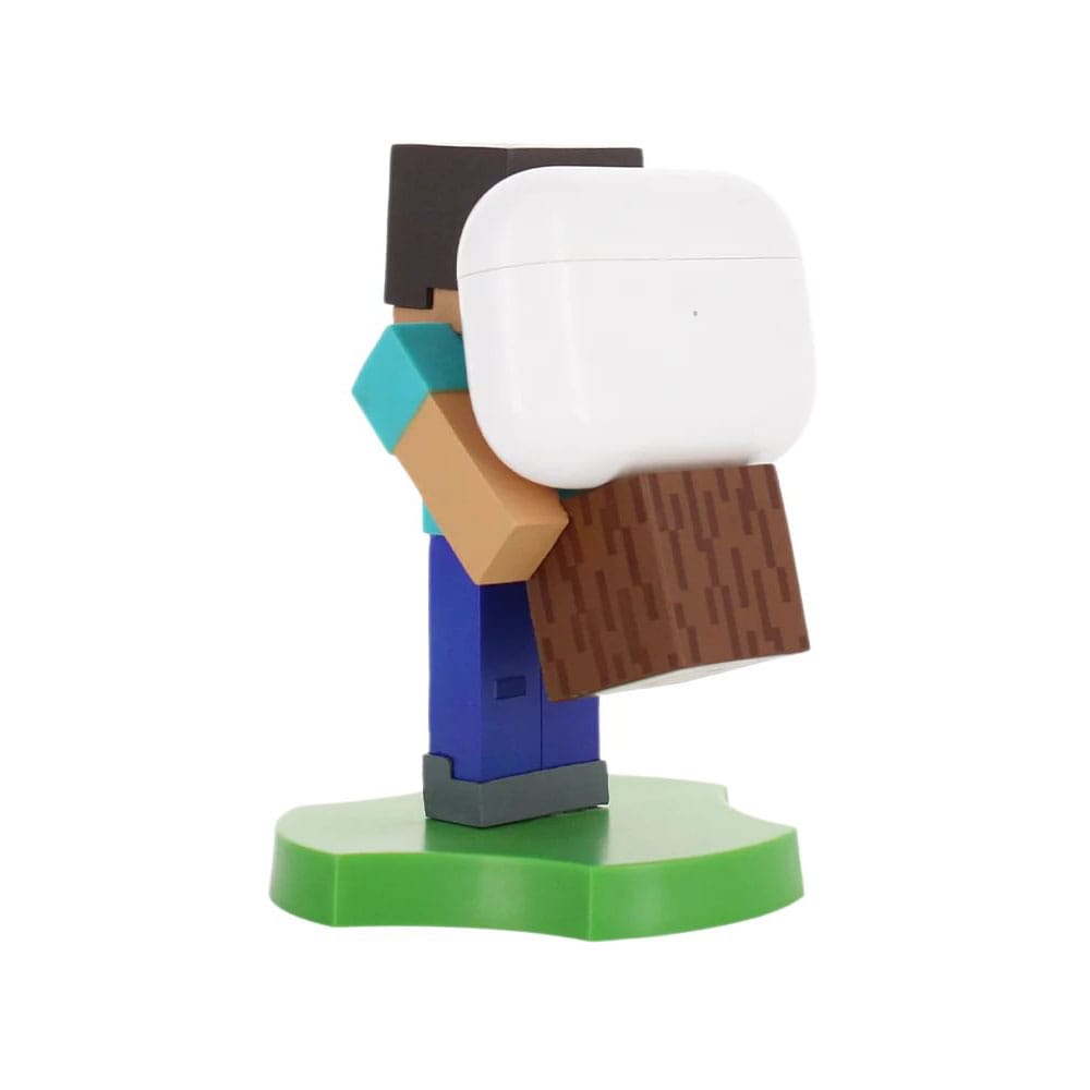 Minecraft Steve Guys Holdems Cable Guys Mini Device Holder and Phone Stand 11cm