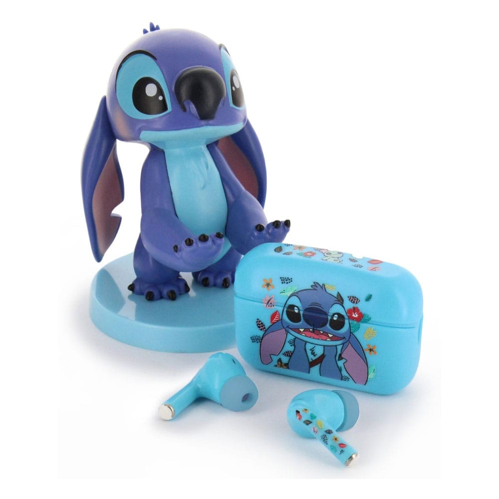 Lilo & Stitch Holdems Mini Holder & Wireless Headphones Stitch with TWS Buds Design 2 10 cm Adapters