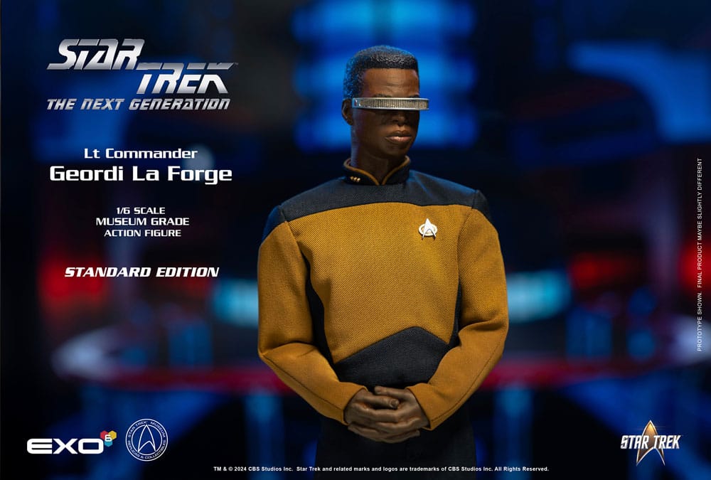 Star Trek: The Next Generation Action Figure 1/6 Lt. Commander Geordi La Forge (Standard Version) 28 cm