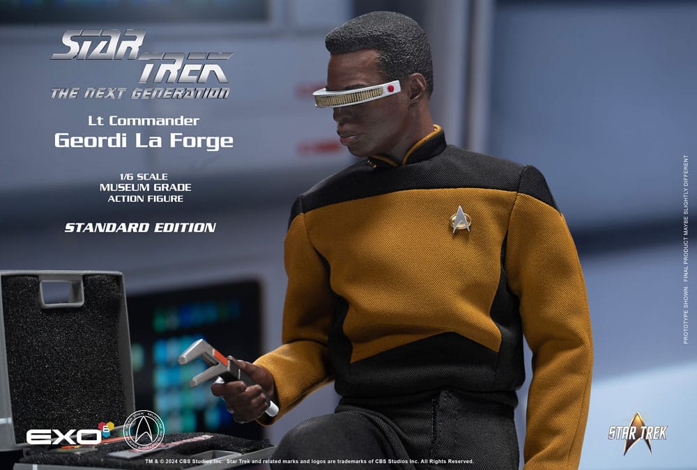 Star Trek: The Next Generation Action Figure 1/6 Lt. Commander Geordi La Forge (Standard Version) 28 cm